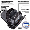 Ранец BRAUBERG QUADRO, 3 отделения, с брелоком, "Огненный паук", 37х28х18 см, 273106