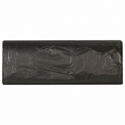 Мешки для мусора 30 л, черные, в рулоне 20 шт., ПНД 5 мкм, 47х55 см, ЛЮБАША эконом, 605329