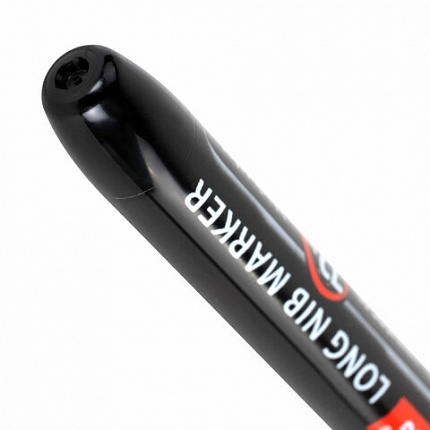 Маркер строительный с длинным наконечником многофункциональный разметочный для труднодоступных мест ЧЕРНЫЙ, 1 мм, BRAUBERG UNIVERSAL, 152540