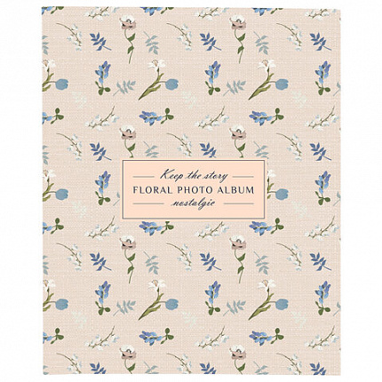 Фотоальбом BRAUBERG "Vintage flowers" на 200 фото 10х15 см, твердая обложка, 391428