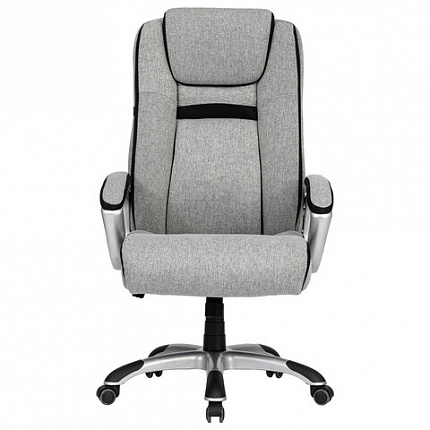 Кресло BRABIX PREMIUM "Regular EX-554", пружинный блок, ткань, серое/черные вставки, 533205