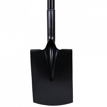 Лопата прямоугольная стальная 19х27 см, ОБЩАЯ ДЛИНА 115 см, черенок сталь, V-ручка, RABBITEX (РАББИТЕКС) "STRONG METAL", 700480