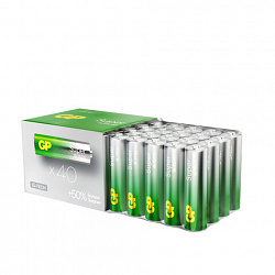 Батарейки КОМПЛЕКТ 40 шт., GP Super G-Tech, AA (LR6,15А), алкалиновые, пальчиковые, 15AA21-2CRSWC40