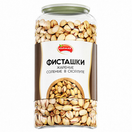 Фисташки жареные соленые NARMAK, сорт Фандоги, Иран, 1 кг, БП-00001942