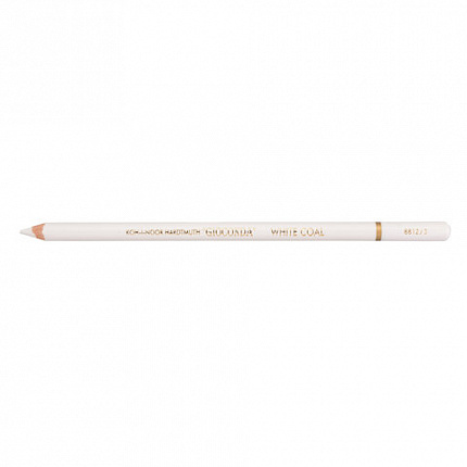 Карандаш угольный KOH-I-NOOR, 1 шт., "Gioconda" EXTRA, белый, HB, 8812003003KS