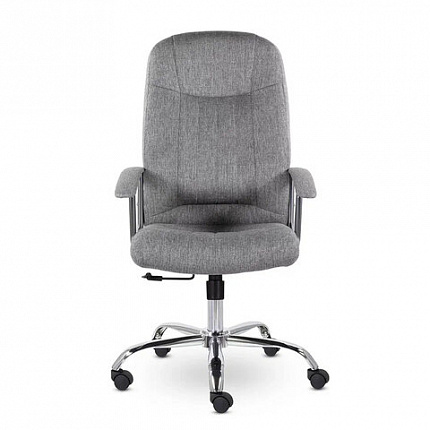 Кресло офисное "Бостон", CH-277, хром, ткань, серый (M-02)