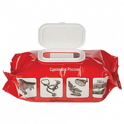 Дезинфицирующие салфетки для обработки любых поверхностей 120 шт., ТРИЛОКС, клапан-крышка, ДСТ-120