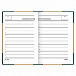 Ежедневник недатированный А5 145х215 мм, ламинированная обложка, 160 л., STAFF, "Под книгу", 115563