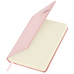 Ежедневник датированный 2026 А5 138x213 мм, BRAUBERG "Imperial", под кожу, розовый, 117065