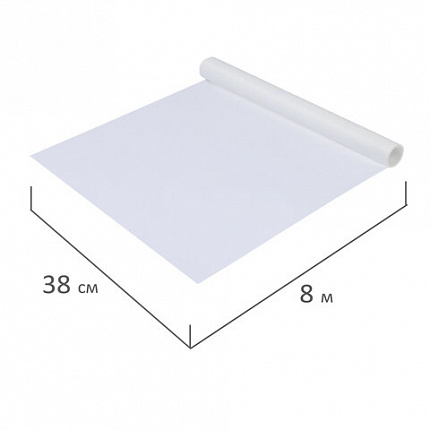 Бумага для выпечки силиконизированная, пергамент 38 см х 8 м, цвет белый, LAIMA, CH, 609582