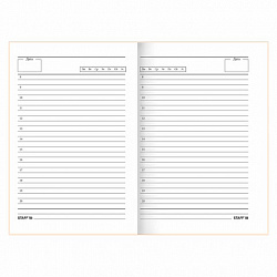 Ежедневник недатированный А5 145х215 мм, ламинированная обложка с фольгой, 160 л., STAFF, "Силуэт", 115565