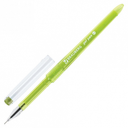 Ручки гелевые BRAUBERG DIAMOND, НАБОР 12 ЦВЕТОВ, узел 0,5 мм, линия письма 0,25 мм, 143377