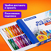 Пастель масляная восковые мелки утолщенные 25 цветов с точилкой и держателем, BRAUBERG PREMIUM, 272712