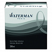 Чернила WATERMAN (Франция), 50 мл, S0110710, черные