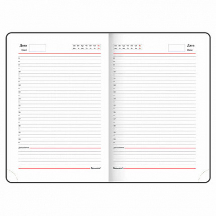 Ежедневник недатированный А5 (138х213 мм), BRAUBERG VISTA, под кожу, гибкий, 136 л., "Extravagance", 112015