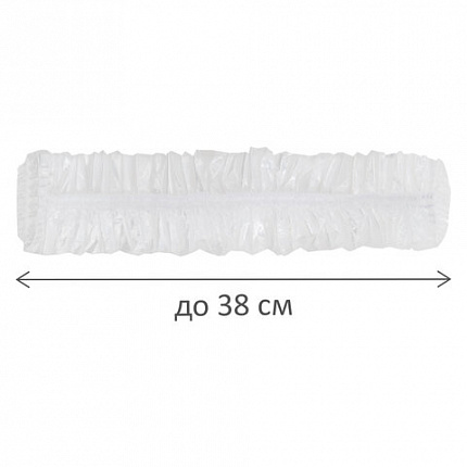 Пакеты-шапочки для хранения продуктов, на резинке диаметром до 38 см, КОМПЛЕКТ 100 штук, LAIMA Home, 700704