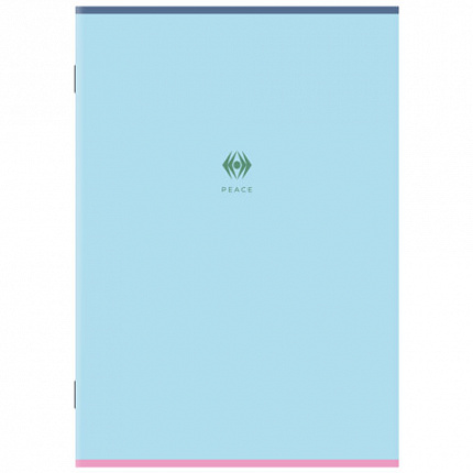 Тетрадь А4 96 л. STAFF College скоба, клетка, офсет №2 ЭКОНОМ, обложка картон, ОДНОТОННАЯ, 405620