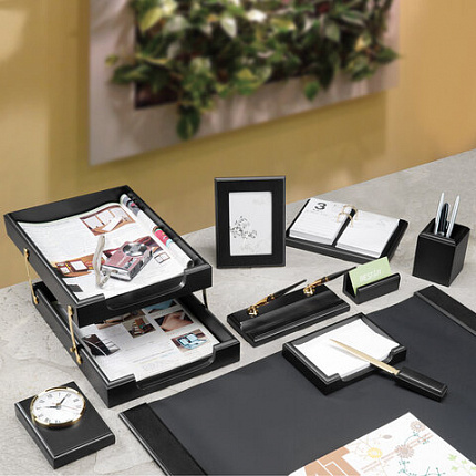 Набор подарочный настольный BESTAR "Artemis" из дерева, 10 предметов, цвет "черное дерево", 237216