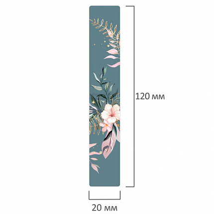 Закладки для книг МАГНИТНЫЕ, "TROPICS", набор 12 шт., 60x20 мм, BRAUBERG, 113172