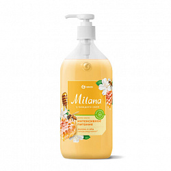 Мыло-крем жидкое гипоаллергенное 1 л, GRASS MILANA "Молоко и мед", дозатор, 126101