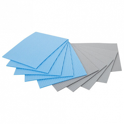 Салфетки губчатые для уборки кухни 15х18 см, ЦЕЛЛЮЛОЗНЫЕ, КОМПЛЕКТ 10 шт., 5 серых / 5 голубых, LAIMA, 700268