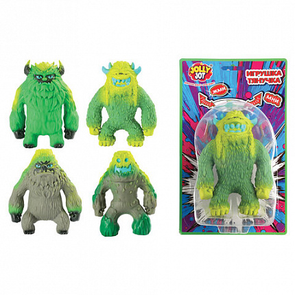 Игрушка-антистресс "ЛЕСНОЙ МОНСТР", 14 см, ассорти 4 вида, JOLLY JOT (ДЖОЛЛИ ДЖОТ), 665779