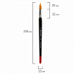 Кисть BRAUBERG синтетика, круглая, №10, 200855