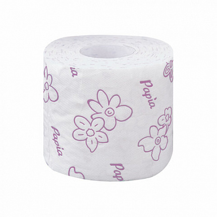 Бумага туалетная бытовая, спайка 12 шт., 3-слойная (12х16,8 м), PAPIA, Балийский цветок, 5058576
