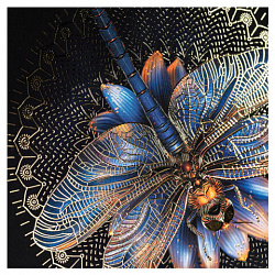 Тетрадь А5, 96 л., HATBER, скоба, клетка, матовая ламинация, 3D-фольга, "Золотая романтика" (микс), 089287, 96Т5лофВ1