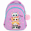 Рюкзак BRAUBERG OPTIMA, 2 отделения, с брелоком, "Funny kittens", 36х27х18 см, 273156