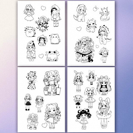 Стикербук РАСКРАСЬ И НАКЛЕЙ А5, 16 листов, 100 стикеров, на гребне, BRAUBERG, "Для девочек", 666049