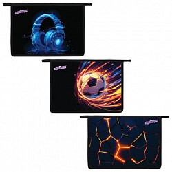 Папка для тетрадей ЮНЛАНДИЯ А4, 1 отделение, пластик, на молнии, АССОРТИ для мальчиков, 274482