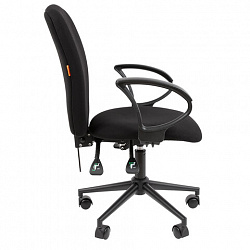 Кресло офисное Chairman CH 9801, пятилучие металл, ткань, черное, 7150934