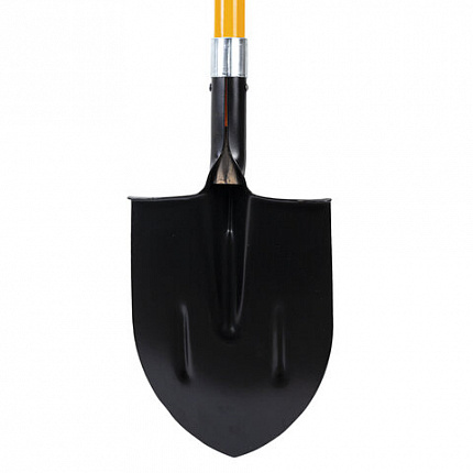 Лопата штыковая стальная 21х29 см, ОБЩАЯ ДЛИНА 115 см, черенок стекловолокно, V-ручка, RABBITEX (РАББИТЕКС) "FIBERGLASS", 700477