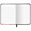 Блокнот с резинкой в клетку 96 л., МАЛЫЙ ФОРМАТ А6, 109х148 мм, твердая обложка, BRAUBERG, "Pigment", 116335