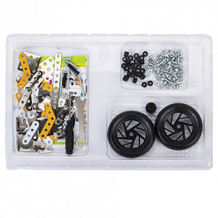 Конструктор металлический "Мотоцикл", с подвижными деталями, 162 элемента, BAMBOX (БАМБОКС), 666364