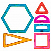 Магнитный конструктор MAGNETIC BLOCKS, 100 деталей, 2 колесные базы, карусель, BRAUBERG KIDS, 665720