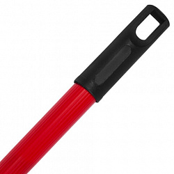 Черенок рукоятка для инвентаря 120 см, еврорезьба, металлопластик 0,3 мм, красный, BOOMHOUSE (БУМХАУС) STANDART, 702231