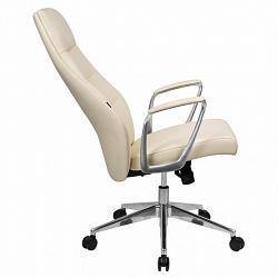 Кресло BRABIX PREMIUM "Adept EX-752", синхромеханизм, алюминий, экокожа, бежевое, 532931
