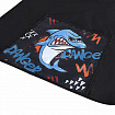 Накидка фартук с нарукавниками для труда ПИФАГОР, 1 карман, 46х54 см, "Angry shark", 272460