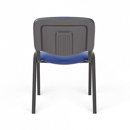 Стул для персонала и посетителей "ИЗО", черный каркас, кожзам синий, Z-06