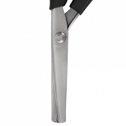 Ножницы портновские ФИГУРНЫЕ ЗИГЗАГ 240 мм, черные, пластиковые ручки, ОСТРОВ СОКРОВИЩ, 665600