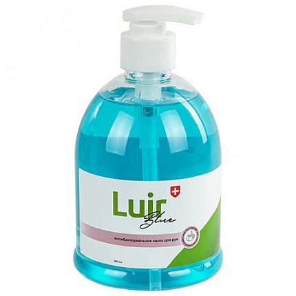 Мыло жидкое антибактериальное 500 мл ЛЮИР, увлажняющее, дозатор