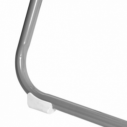 Стул складной BRABIX "Golf Lite CF-017", серебристый каркас, пластик белый, 532896