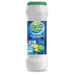 Чистящий порошок сода-эффект 400 г, ВЫГОДНАЯ УБОРКА "Лимон", РЕНЕССАНС КОСМЕТИК, МИНПРОМТОРГ, 4225