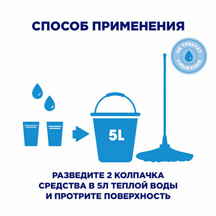 Средство для мытья пола и поверхностей 500 мл, МИСТЕР МУСКУЛ "После дождя", 365719