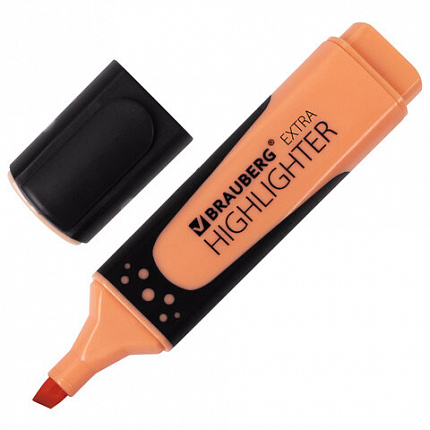 Набор текстовыделителей 12 ЦВЕТОВ на подставке, BRAUBERG "EXTRA", прорезиненный корпус, линия 1-5 мм, 151758