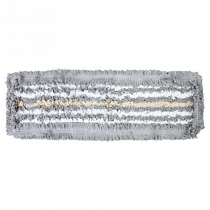 Насадка МОП плоская для швабры/держателя 40 см, ТИП У/К, хлопок/микрофибра, СЕРАЯ, LAIMA EXPERT, 606629