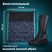 Мешок для обуви BRAUBERG БОЛЬШОЙ, с ручкой, карман на молнии, сетка, 49х41 см, "Неоновые коты", 271059