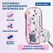 Пенал BRAUBERG, 1 отделение, 1 откидная планка, ЭВА, 22х10х5 см, "Котята", 270700